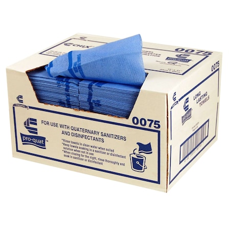 Chix Foodservice Towel W/ Microban Blue Print Med-Hvy Duty 13x21, PK150 0075
